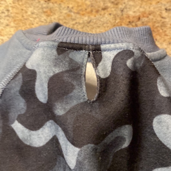 Reddy/ Small dog Cotton/ fleece Blue camo sweatshirt. - Picture 5 of 6